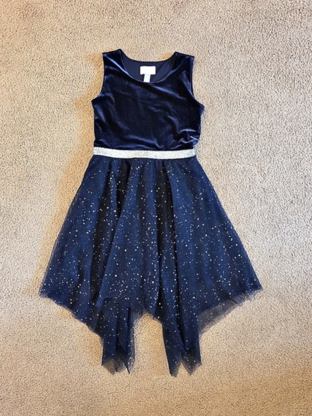 PLACE Girls Dress in Blue Size 7/8 Like New